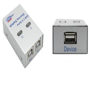 2 in 1 out usb 2.0 auto & manual sharing switch for 2 pc computer to 1 printer