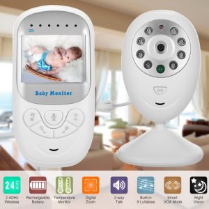 2.4'' TFT LCD Wireless Baby Monitor 2-way Talk Portable Security Camera