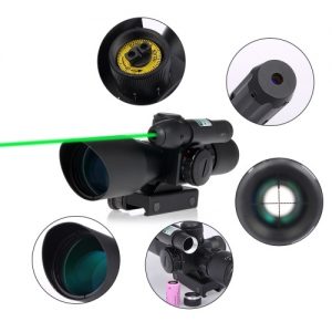 2.5-10X40 Riflescope Green Red Dual Illuminated Reticle Tactical Riflescope Mil-Dot Hunting Scope Sight