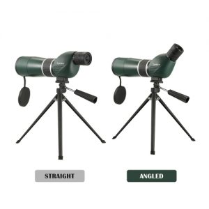 20-60x60 Straight / Angled Spotting Scope with Tripod Portable Travel Scope Monocular Telescope with Tripod Carry Case for Bird Watching Camping Backpacking