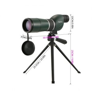 20-60x60 Straight / Angled Spotting Scope with Tripod Portable Travel Scope Monocular Telescope with Tripod Carry Case for Bird Watching Camping Backpacking