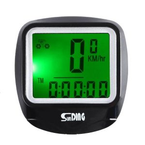 2016 sunding utility waterproof bike bicycle computer outdoor multifunction cycling odometer speedometer with lcd backlight