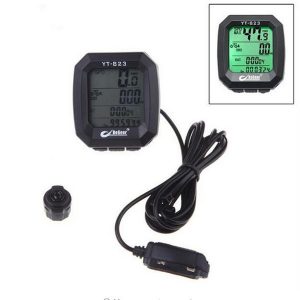 2017 bogeer bicycle accessories imported sensors lcd backlit bicycle speedometer odometer computer- black