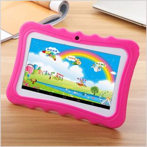 2018 kid educational tablet pc 7 inch screen android 4.4 allwinner a33 quad core 512mb ram 8gb rom dual camera wifi kids tablet pc mq10