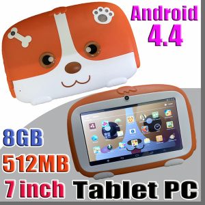 2018 kids brand tablet pc 7" 7 inch quad core children tablet android 4.4 allwinner a33 google player 512mb ram 8gb rom