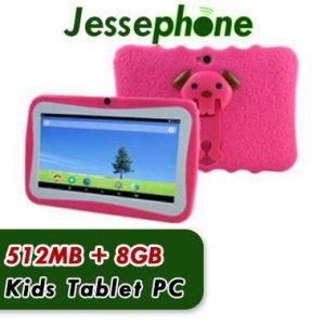 2018 kids brand tablet pc 7" quad core children tablet android 4.4 allwinner a33 google player wifi big speaker protective cover 10pcs