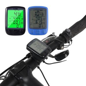 2019 563b waterproof lcd display cycling bicycle wired computer odometer speedometer waterproof speedometer with green backlight