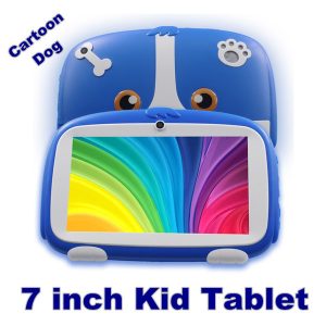 2020 7 inch new cartoon dog kids learning tablet pc android 4.4 quad core installed gifts for children tablets pc 512mb+8gb