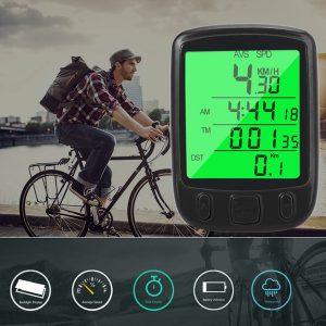 2032 2 colour cycling supplies bicycle computer wireless odometer clock waterproof riding equipment