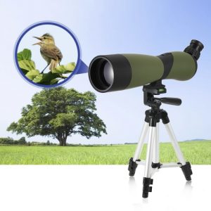 20x70 Angled Spotting Scope BaK4 Waterproof Fogproof Portable Travel Scope Monocular Telescope with Tripod Carry Case for Bird Watching Camping Backpacking