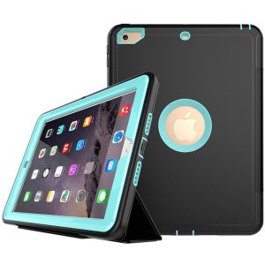 3 in 1 hybrid rugged robot flip folding case heavy duty leather smart stand cover for ipad mini 1/2/3/4 air2 pro 12.9 10.5 9.7 2018