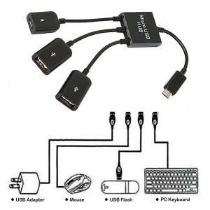 3 in 1 micro usb otg cable data transfer micro usb male to female adapter game mouse keyboard adapter cable for samsung huawei