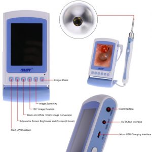 3.0" TFT LCD Digital Dental Intraoral Camera Nasal Detector Mini USB Endoscope Otoscope 3.9mm Probe 6X Zoom Magnifier ENT Dent Ear Cavity Inspection