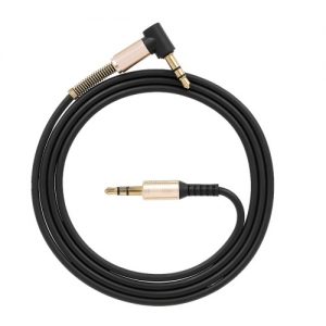 3.5mm Audio Cable Jack Male to Male 90 Degree Right Angle Stereo Car Phone Laptop Auxiliary Audio Extension Cable,White