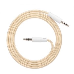 3.5mm Jack Auxiliary Audio Cable Male to Male Stereo Audio Extension Cord,Gold