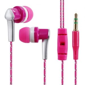 3.5mm Wired Headphone In-Ear Headset Stereo Music Smart Phone Tablet PC Earpiece Earphone Cable Blue