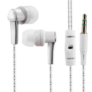 3.5mm Wired Headphone In-Ear Headset Stereo Music Smart Phone Tablet PC Earpiece Earphone Cable Blue