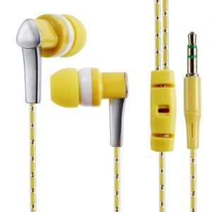 3.5mm Wired Headphone In-Ear Headset Stereo Music Smart Phone Tablet PC Earpiece Earphone Cable Blue