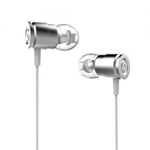 3.5mm Wired Headphones In-Ear Headset Stereo Music Smart Phone Earphone Metal Earpiece In-line Control Hands-free with Microphone