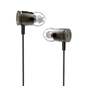 3.5mm Wired Headphones In-Ear Headset Stereo Music Smart Phone Earphone Metal Earpiece In-line Control Hands-free with Microphone