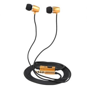 3.5mm Wired Headphones Stereo Music Earphone In-Ear Headset Smart Phone Earpiece Earbuds In-line Control w/ Microphone for iPhone Samsung