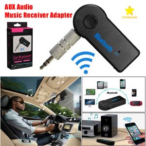 3.5mm car bluetooth receiver car kit car audio wirelless fm transmitter with mic with retail package