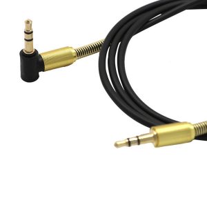 3.5mm jack elbow to male stereo headphone car aux audio extension cable professional made stable performance y20