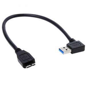 30cm usb 3.0 cable right angle a male to micro b cable connector adapter qjy99