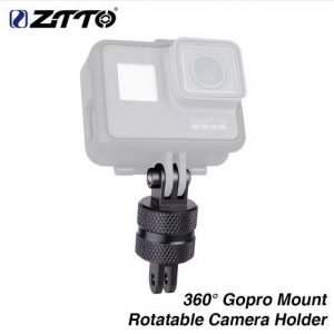 360 bicycle rotatable mount high-strength cycling camera holder adapter for garmin helmet yi virb mtb road bike