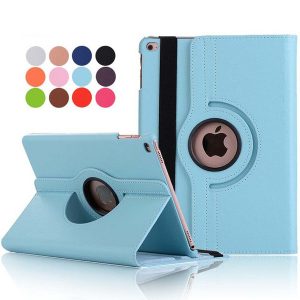 360 degree rotary stand pu leather cover cases for ipad mini 123/4 234 air 5 6 new ipad 2017 10.2 pro 10.5