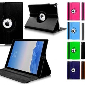 360 degree rotating pu leather stand tablet phone case flip cover for ipad mini 1 2 3 pro 9.7 pro 10.5 pro 11 2018 air 2 ipad 9.7 2017 2018