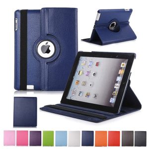 360 rotating flip pu leather stand case for ipad 10.2 pro 11 10.5 9.7 2018 2 3 4 5 6 mini samsung tab p200 t510 t515 t720 t590 t860 t290