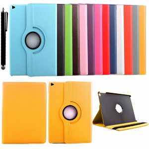 360 rotating leather stand flip case for apple ipad mini & mini 2 & mini 3/ipad air /ipad air2/samsung tab s2 t815 t715 cover