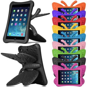 3d cartoon butterfly kids silicone hybrid foam shockproof eva tabelt case for ipad 2/3/4 ipad mini 1/2/3 10.5 tabelt 7 ipad5/6/2017