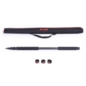 3m/9.8ft Lightweight Carbon Fiber 4 Sections Extendable Telescoping Microphone Boom Pole Arm Extension with 3kg/6.6lbs Load Capacity