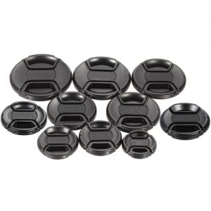 49mm Center Pinch Snap-on Lens Cap Cover Keeper Holder for Canon Nikon Sony Olympus DSLR Camera Camcorder