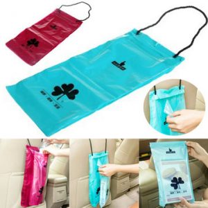 50pcs Vehicle Car Seat Back Hanging Trash Storage Garbage Rubbish Sealed Bags