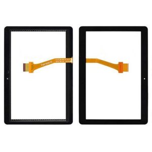 50pcs dhl 10.1 "for samsung galaxy tab 2 p5100 / p5110 / n8000 tab2 touch screen digitizer glass black white with ribbon