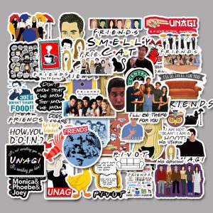 50pcs tv show friends classic sitcom stickers pretty girls mixed for car notebook bike guitar sticker phone ipad decal pvc stickers