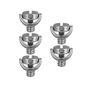 5pcs 1/4"-20 D Shaft D-ring Mounting Screw Adapter Tripod Monopod Quick Release Plate Camera Fixing Screw