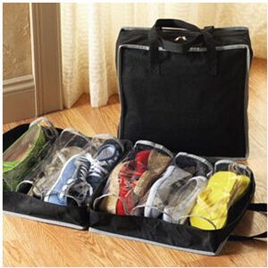 6 Pairs of Shoes Waterproof Portable Storage Bag Women Tote Toiletries Laundry Shoe