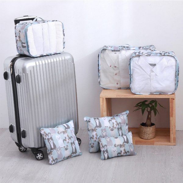 6Pcs Travel Storage Bag Lightweight Clothes Shoes Luggage Sorting Bag