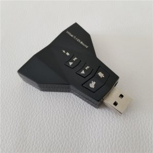 7.1 channel usb external sound card audio adapter to 3.5mm aux 3d mic/speaker