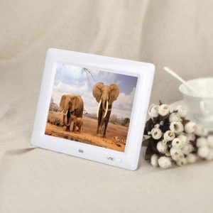 8'' HD TFT-LCD Digital Photo Frame Clock MP3 MP4 Movie Player with Remote Desktop