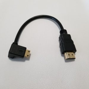 90 degree down elbow hdmi a to mini hdmi hd data transfer extension cable gole-plated adapter for slr camera tablet pc tv 20cm