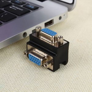 90 degree right angle 15 pin vga svga female to female converter angle adapter extender adapter for cord monitor connector