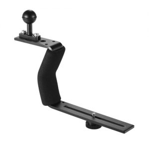 Aluminum Alloy Diving Photography Handle Bracket with 1/4" Screw for Underwater Camera Phone Housing