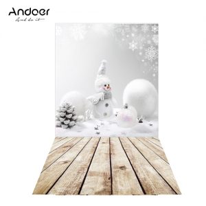 Andoer 1.5 * 0.9m/4.9 * 3.0ft Christmas Backdrop Photography Background