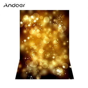 Andoer 1.5 * 2.1m/5 * 7ft Photography Background Glitter Light Bokeh Spot Backdrop Digital Printed Photo Studio Props