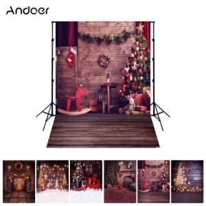 Andoer 1.5*2 meters / 5*7 feet Christmas Holiday Theme Background Photography Backdrop